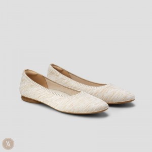 Baletne VIVAIA Almond-Toe Tamia 2.0 Damske Krém | WFT-1297