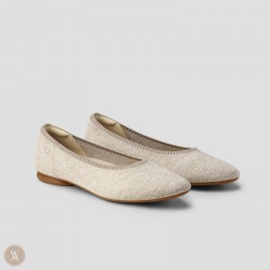 Baletne VIVAIA Almond-Toe Tamia 2.0 Damske Oatmilk | FML-3067
