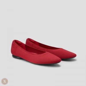 Baletne VIVAIA Almond-Toe Tamia 2.0 Damske Červené | YVO-7050