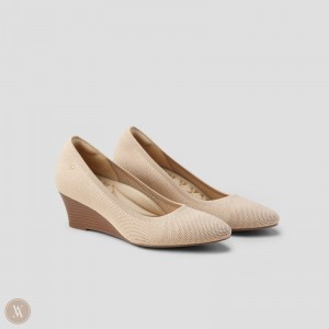 Podpätky VIVAIA Almond-Toe Wedge Tamia Wedge Pro Damske Almond | DCQ-1137