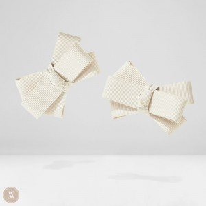 DIY Charms VIVAIA Removable Bows-Dora Damske Biele Krém | STZ-9430