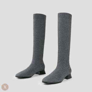 Čižmy VIVAIA Knee-High Water Repellent Wool Tara Damske Tmavo Siva | PPF-3450