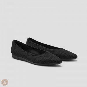 Ploché Topánky VIVAIA Lightweight Pointed-Ballet Aria CloudWalker Damske Čierne | CVF-3044