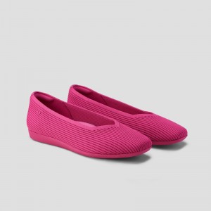 Ploché Topánky VIVAIA Lightweight Square-Toe V-Cut Margot Walker Damske Pitaya | BZE-3998