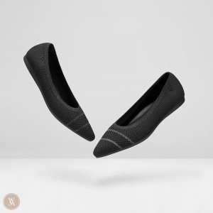 Baletne VIVAIA Pointed-Toe Amy Damske Čierne | RDB-5524