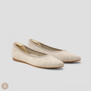 Baletne VIVAIA Pointed-Toe Aria 5° Damske Oatmilk | YQM-5595