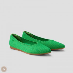 Baletne VIVAIA Pointed-Toe Aria 5° Damske Zelene | AXY-0197