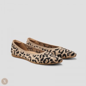 Baletne VIVAIA Pointed-Toe Aria 5° Damske Tmavo Leopardie | JMA-6634