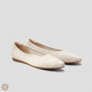 Baletne VIVAIA Pointed-Toe Aria 5° Damske Krém | LEQ-2712