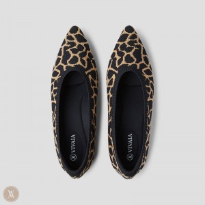 Baletne VIVAIA Pointed-Toe Aria 5° Damske Nutmeg - Giraffe | WKM-6459