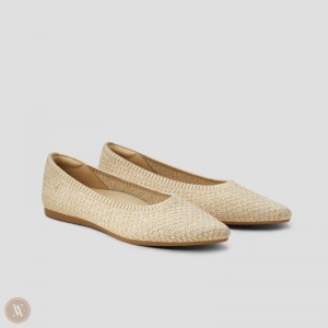 Baletne VIVAIA Pointed-Toe Aria 5° Hemp Damske Sand Woven | YTQ-1769