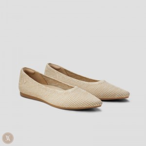 Baletne VIVAIA Pointed-Toe Aria 5° Hemp Damske Stripes | AGR-4634