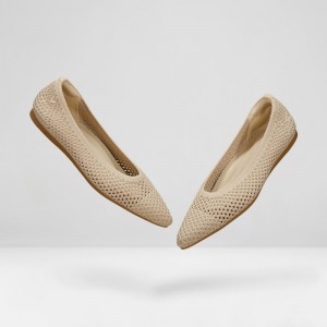 Baletne VIVAIA Pointed-Toe Breathable Mesh Aria 5° Damske Almond Mesh | PGY-3247