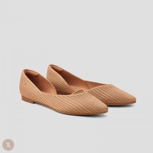 Ploché Topánky VIVAIA Pointed-Toe Melia Damske Nutmeg | WAW-4755