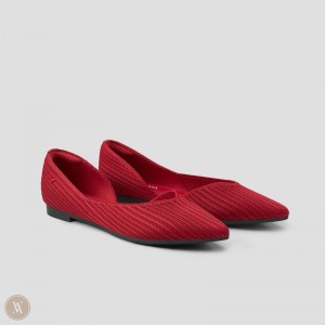 Ploché Topánky VIVAIA Pointed-Toe Melia Damske Červené | DRY-7913