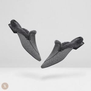 Podpätky VIVAIA Pointed-Toe Tina Damske Siva | OAW-3663