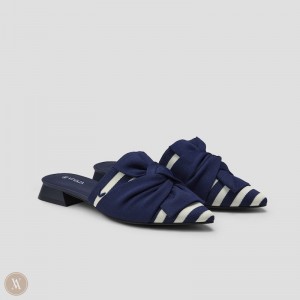 Sandále VIVAIA Pointed-Toe Knot Yaffa Damske Námornícka Modrá | OJP-4027