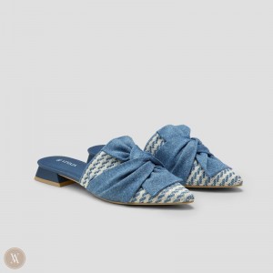 Sandále VIVAIA Pointed-Toe Knot Yaffa Damske Stripes | BOH-2257