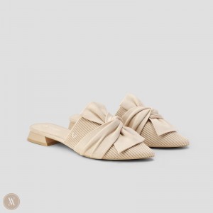 Sandále VIVAIA Pointed-Toe Knot Yaffa Damske Almond | FTI-1179