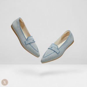 Mokasíny VIVAIA Pointed-Toe Melia Damske Modre | DKI-4145