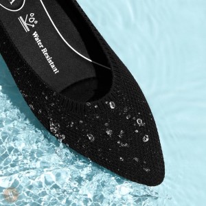 Baletne VIVAIA Pointed-Toe Water Repellent Aria 5° Damske Čierne | LOV-8875