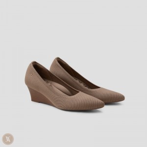 Podpätky VIVAIA Pointed-Toe Wedge Aria Wedge Pro Damske Espresso | NME-4845