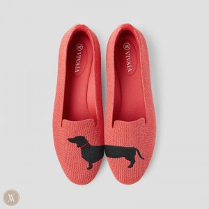 Mokasíny VIVAIA Round-Toe Embroidered Audrey Damske Viacfarebný Koralove | ZDS-1976