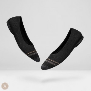 Ploché Topánky VIVAIA Round-Toe Foldable Aditi Damske Čierne | LJU-0678