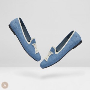 Mokasíny VIVAIA Round-Toe Nadia Damske Modre | XFU-1353