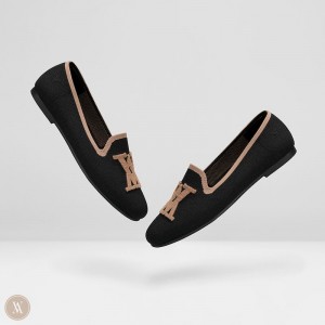 Mokasíny VIVAIA Round-Toe Nadia Damske Čierne | WQD-3913