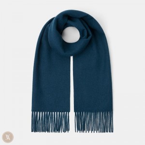 Satky VIVAIA Vlna Scarf Damske Tmavo Modre | NQQ-0543