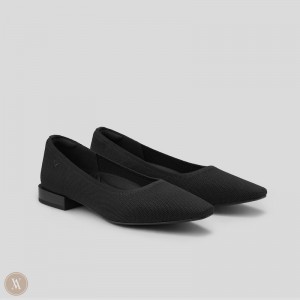 Podpätky VIVAIA Small Square-Toe Minnie Pro Damske Čierne | INR-1692