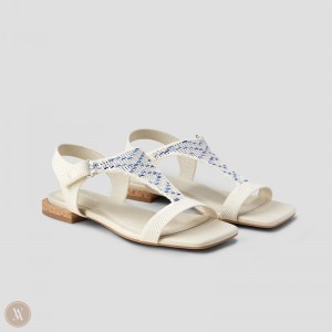 Sandále VIVAIA Square-Toe Adjustable Mia Damske Viacfarebný Modre | PEQ-2379