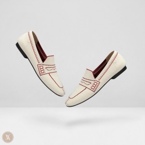 Mokasíny VIVAIA Square-Toe Patterned Sierra Damske Svetlo Hnedožltý | FXE-6221