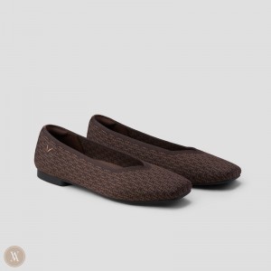 Ploché Topánky VIVAIA Square-Toe V-Cut Margot 2.0 Damske Hnede | KXY-5508