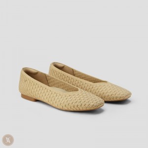 Ploché Topánky VIVAIA Square-Toe V-Cut Margot 2.0 Damske Hnede | WDH-6077