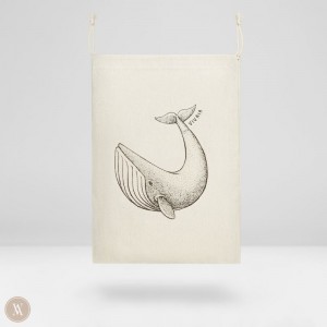 Tasky VIVAIA Canva Storage Bag-Marine Whale Damske Marine Whale | EED-7204
