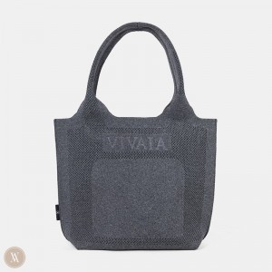 Tasky VIVAIA Zahara Tote-Rich Damske Siva | UTU-4277