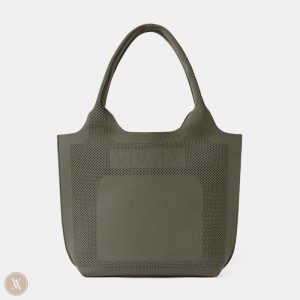 Tasky VIVAIA Zahara Tote Damske Siva Zelene | MNR-3671