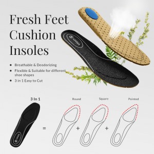 Vložky Do Topánok VIVAIA 3-in-1 Cuttable Priedušná Insole Damske Čierne | RWO-4308