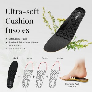 Vložky Do Topánok VIVAIA 3-in-1 Cuttable Ultra-Soft Insole Damske Čierne | DAU-7863