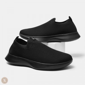 Tenisky VIVAIA Waterproof Slip-on Bernie Damske Čierne | TET-3499